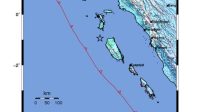Gempa bumi mengguncang perairan Sumatera, Minggu (23/4/2023) pagi