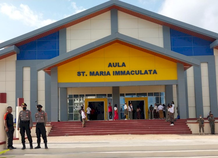 Aula St Maria Immaculata Universitas Katolik Widya Mandira Kupang, FOTO ANTARA.