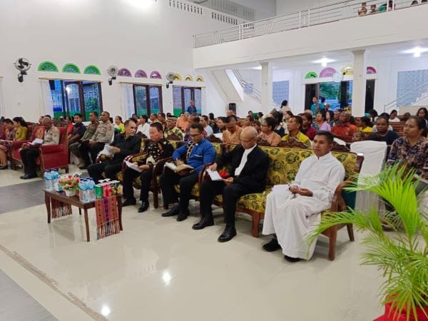 natal 3 Warga Timtim di Kabupaten Kupang menggelar kegiatan natal bersama yang dihadiri Bupati Kupang Korinus Masneno, Jumat (5/1/2024). Foto Prokompim Kabupaten Kupang.