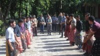 SEMI Bupati Korinus Masneno diterima secara langsung oleh pemimpin rumah komunitas pra Novisiat Claret, Pater Bosco, CMF, Pater Valens Olla, CMF, Pater Gab, CMF bersama para Frater Aspiran dan Postulan Claret, dalam rangka melakukan tatap muka dan berdialog bersama, Sabtu (23/3/2024). FOTO PROKOPIM SETDA KABUPATEN KUPANG.