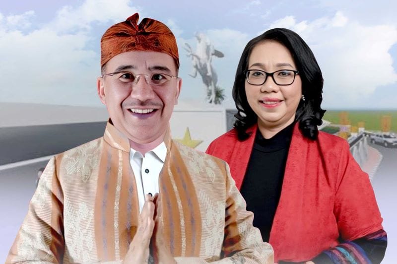 Bakal Calon Wali Kota Kupang, Dr. Jefri Riwu Kore (Jeriko) dan Dr. Lusia Adinda Lebu Raya ikut dalam Pilkada Kota Kupang pada November 2024. Foto/ist