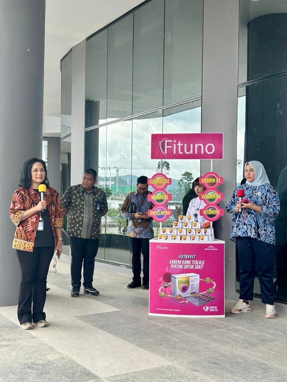 Arie Genipa Suhendi, Direktur Utama PT Kimia Farma Diagnostika saat peresmian dua klinik, Senin (19/8/2024).