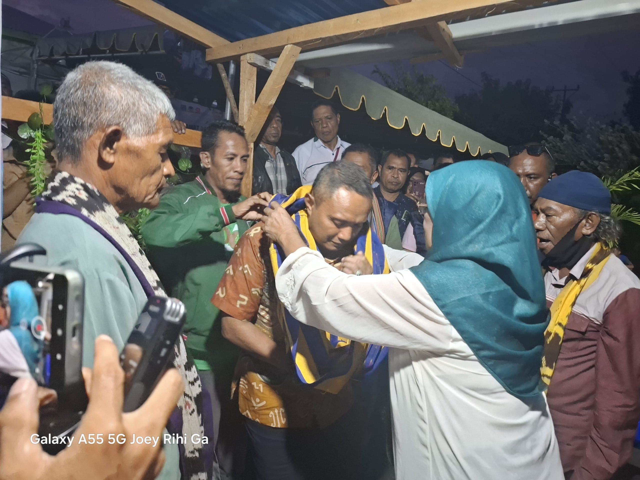 alor 3 Calon Gubernur NTT Simon Petrus Kamlasi melakukan safari politik di Kabupaten Alor pada Rabu (18/9/2024).