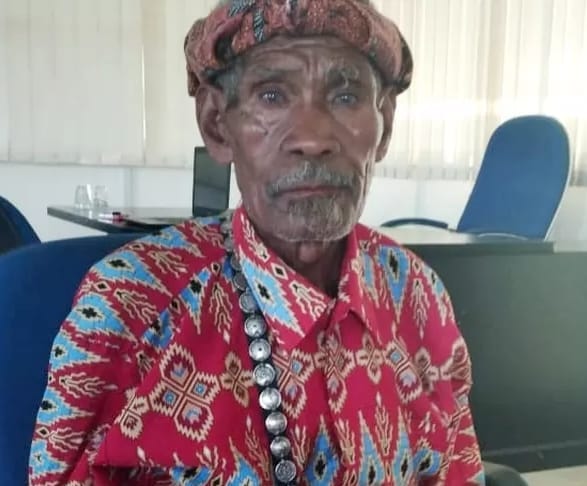 otu Benyamin Tefa, warga Desa Op, Kecamatan Nunkolo, Kabupaten Timor Tengah Selatan (TTS).