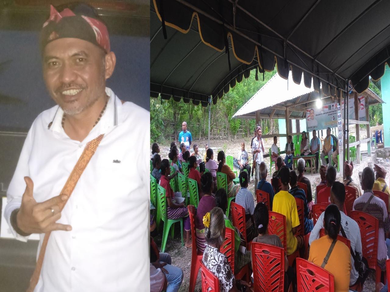 malaka 1 Ketua Badan Pemenangan Pemilu (Bappilu) Partai Garuda Kabupaten Malaka, Erick Dominggus menjelaskan bersama gerbongnya mendukung calon gubernur dan wakil gubernur nomor Urut 3 dalam pilkada 2024.