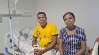 vertigo Zet Blegur (49), salah satu pasien peserta program JKN ketika menjalani masa perawatan di salah satu rumah sakit yang ada di Kota Kupang beberapa waktu lalu.
