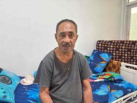 septori Septiory Simon (60) salah satu penerima manfaat dari program JKN