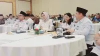 Wakil Bupati Kupang, Aurum Titu Eki (kedua dari kanan) terkait hadir dalam Rapat Koordinasi Nasional Sinkronisasi Tata Ruang Pertahanan, bertempat di Hotel Shangri-La Surabaya, ProvinsiJawa Timur, Rabu (12 /11)